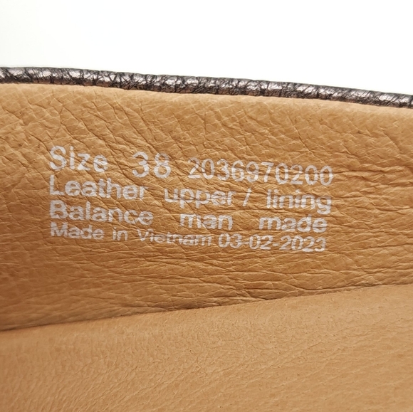 Dansko Larisa Women's Metallic Pewter Slip On Flats Size 7.5-8 EU 38 - Picture 8 of 9